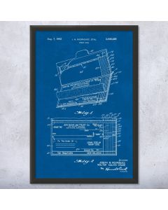 Check Book Patent Framed Print