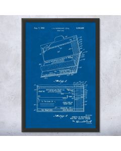Check Book Framed Patent Print