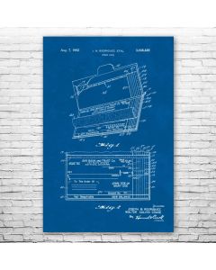 Check Book Poster Patent Print