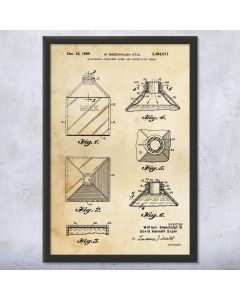 Milk Jug Framed Patent Print