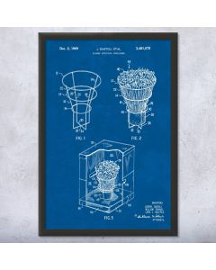 Flower Box Patent Framed Print