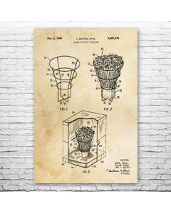 Flower Box Patent Print Poster