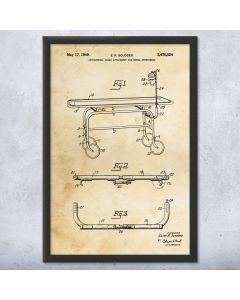 IV Stretcher Framed Patent Print