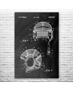Tank Crewman Helmet Poster Print