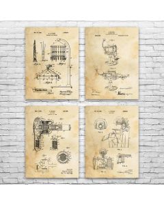Salon Patent Posters Set of 4