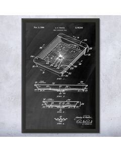 Meat Packing Tray Patent Framed Print