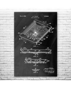 Meat Packing Tray Patent Print Poster