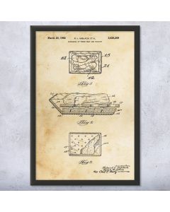 Poultry Packaging Patent Framed Print