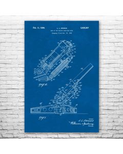 Howitzer Cannon Patent Print Poster