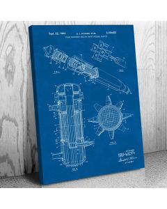 Superheated Steam Nuclear Reactor Patent Canvas Print