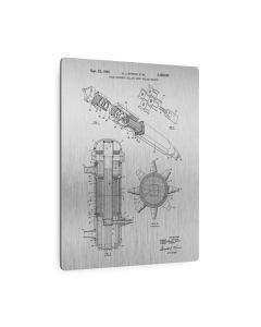 Superheated Steam Nuclear Reactor Patent Metal Print