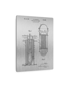 Nuclear Reactor Fuel Rods Patent Metal Print