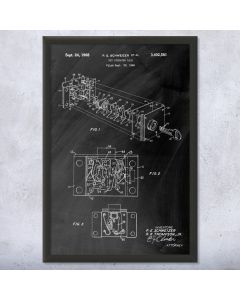 Payphone Coin Lock Patent Framed Print