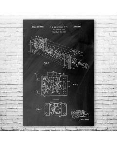 Payphone Coin Lock Patent Print Poster