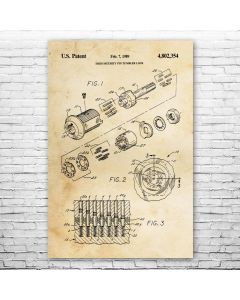 Tubular Lock Patent Print Poster