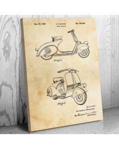 Moped Scooter Canvas Print