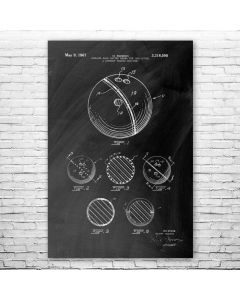 Bowling Ball Poster Patent Print