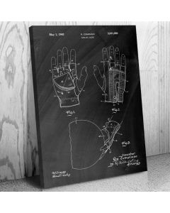 Bowling Glove Patent Canvas Print