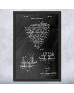 Bowling Pin Setter Framed Patent Print