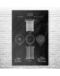 Thread Spool Patent Print Poster