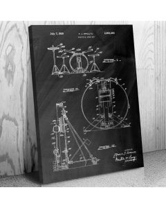 Drum Set Patent Canvas Print