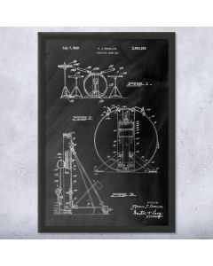 Drum Set Framed Patent Print