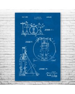 Drum Set Poster Patent Print