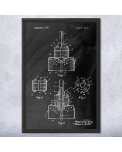 Hole Saw Patent Framed Print