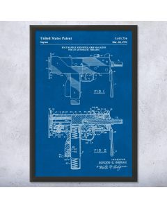 MAC-10 Pistol Patent Framed Print