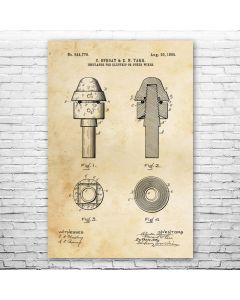Utility Pole Insulator Patent Print Poster