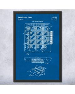 Circuit Board Framed Patent Print