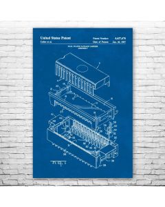 Integrated Circuit Patent Print Poster