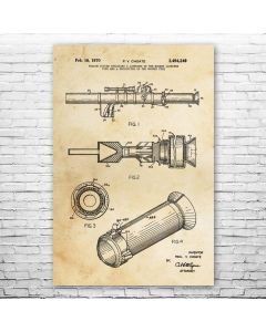 Rocket Launcher Patent Print Poster
