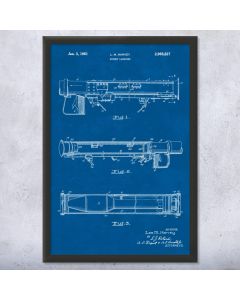 RPG Rocket Launcher Patent Framed Print