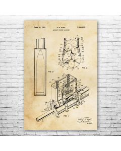 Aircraft Rocket Launcher Patent Print Poster