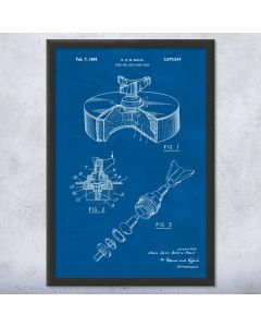 Anti Tank Mine Patent Framed Print