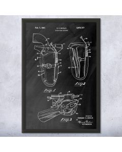Quick Draw Holster Patent Framed Print