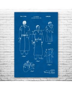 Paper Gown Patent Print Poster