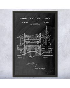 Cargo Dock Patent Framed Print