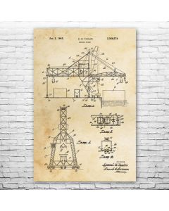 Bridge Crane Patent Print Poster