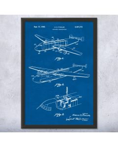 Cargo Plane Patent Framed Print