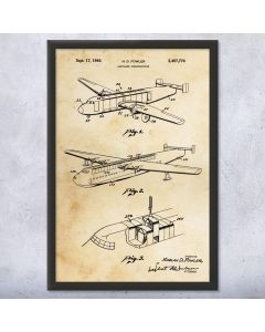 Cargo Plane Patent Framed Print