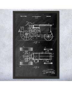 Oliver Tractor Patent Framed Print