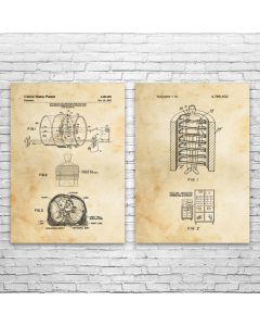 MRI Machine Patent Prints Set of 2