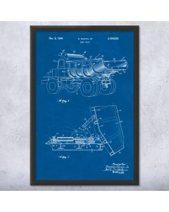 Dump Truck Patent Framed Print