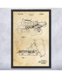 Dump Truck Patent Print