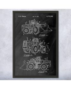 Tractor Loader Patent Framed Print