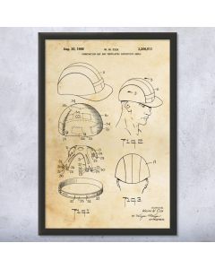 Hard Hat Patent Framed Print