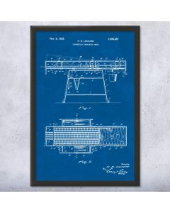 Embalming Table Patent Framed Print