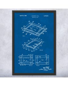 Grave Marker Patent Framed Print